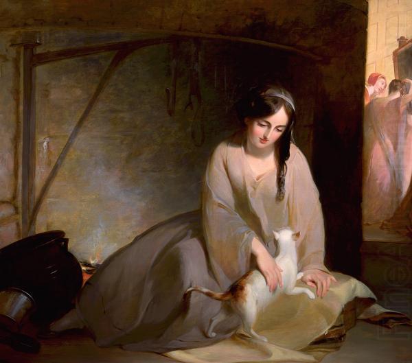 Cinderella at the Kitchen Fire, Thomas Sully